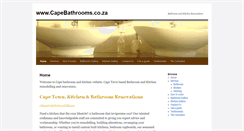 Desktop Screenshot of capebathrooms.co.za