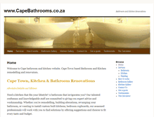 Tablet Screenshot of capebathrooms.co.za